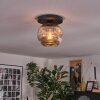 Ripoll Plafoniera, Lampada a sfera Grigio fumo, 1-Luce