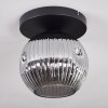 Ripoll Plafoniera, Lampada a sfera Grigio fumo, 1-Luce