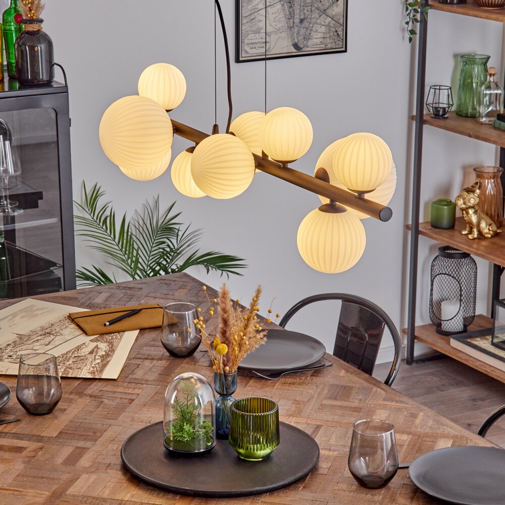 Chehalis Lampadario a sospensione, Lampada a sfera, Lampada a sospensione Bianco, 10-Luci main product photo