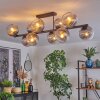 Koyoto Plafoniera, Lampada a sfera Chiaro, Grigio fumo, 10-Luci