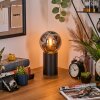 Gastor Lampada a sfera, Lampada da scrivania, Lampada da tavolo Cromo, Grigio fumo, 1-Luce