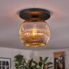 Ripoll Plafoniera, Lampada a sfera Cromo, Grigio fumo, 1-Luce