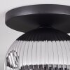 Ripoll Plafoniera, Lampada a sfera Cromo, Grigio fumo, 1-Luce