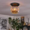 Ripoll Plafoniera, Lampada a sfera Cromo, Grigio fumo, 1-Luce