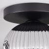 Ripoll Plafoniera, Lampada a sfera Cromo, Grigio fumo, 1-Luce