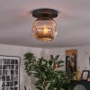 Ripoll Plafoniera, Lampada a sfera Cromo, Grigio fumo, 1-Luce