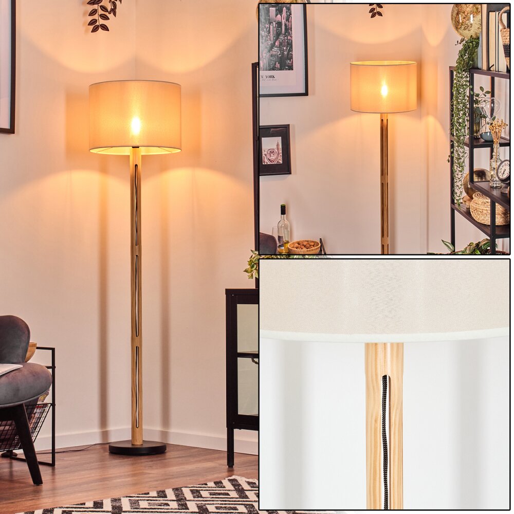 Bassagoda Lampada da terra Écru, Nero, 1-Luce main product photo
