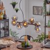 Gastor Lampadario a sospensione, Lampada a sfera, Lampada a sospensione Chiaro, Grigio fumo, 8-Luci
