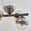 Gastor Lampadario a sospensione, Lampada a sfera, Lampada a sospensione Ambrato, Chiaro, Grigio fumo, 8-Luci
