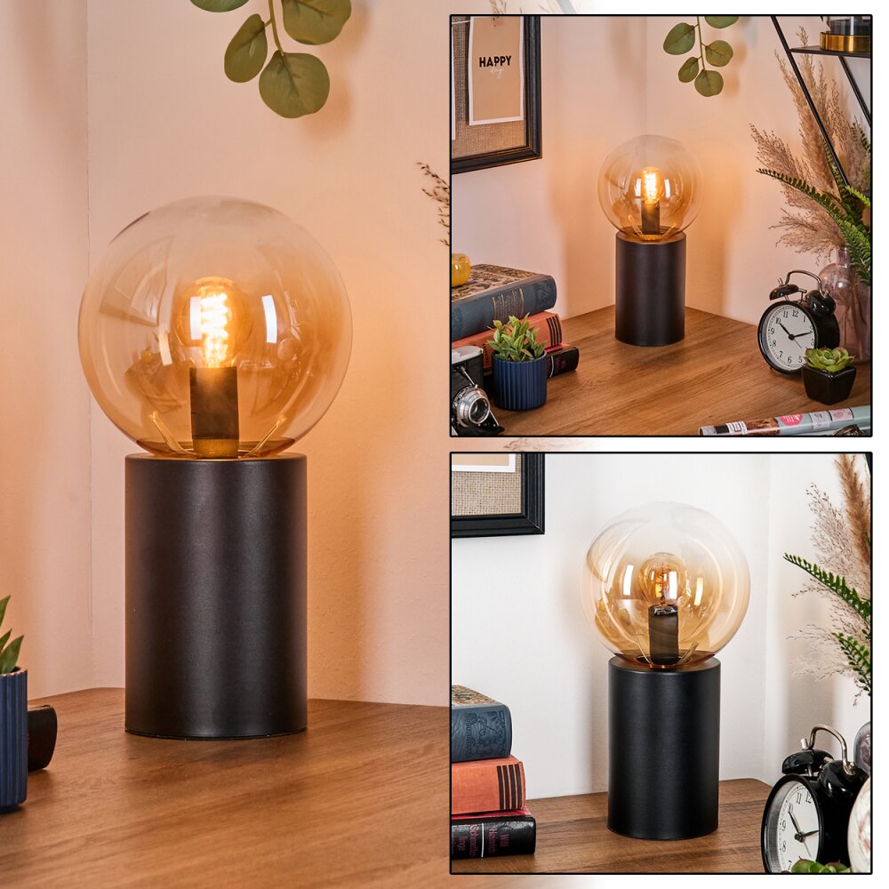 Gastor Lampada a sfera, Lampada da scrivania, Lampada da tavolo Ambrato, Chiaro, 1-Luce main product photo