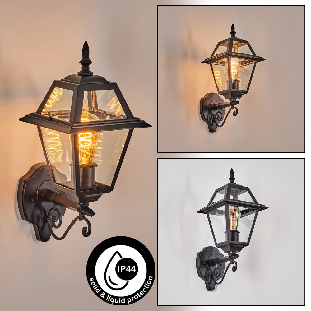 Fornelos Illuminazione esterna, Lampada da parete per esterno, Applique Nero, 1-Luce main product photo