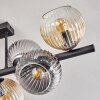 Koyoto Plafoniera, Lampada a sfera Ambrato, Chiaro, Grigio fumo, 8-Luci