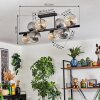 Koyoto Plafoniera, Lampada a sfera Ambrato, Chiaro, Grigio fumo, 8-Luci