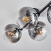 Gastor Plafoniera, Lampada a sfera Chiaro, Grigio fumo, 4-Luci Gastor Plafoniera, Lampada a sfera Chiaro, Grigio fumo, 4-Luci
