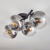 Gastor Plafoniera, Lampada a sfera Chiaro, Grigio fumo, 4-Luci Gastor Plafoniera, Lampada a sfera Chiaro, Grigio fumo, 4-Luci