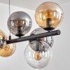 Gastor Lampadario a sospensione, Lampada a sfera, Lampada a sospensione Ambrato, Chiaro, Grigio fumo, 10-Luci