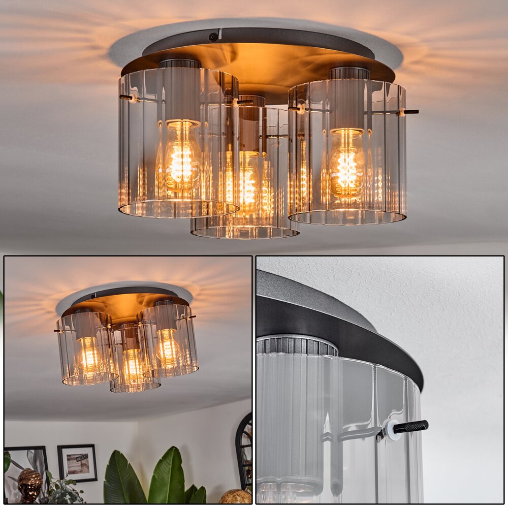 Vireda Plafoniera Antracite, 3-Luci main product photo