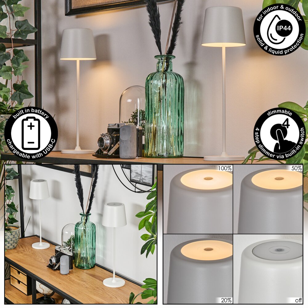 Belece Lampada da tavolo per esterno, Lampada da tavolo LED Bianco, 1-Luce main product photo