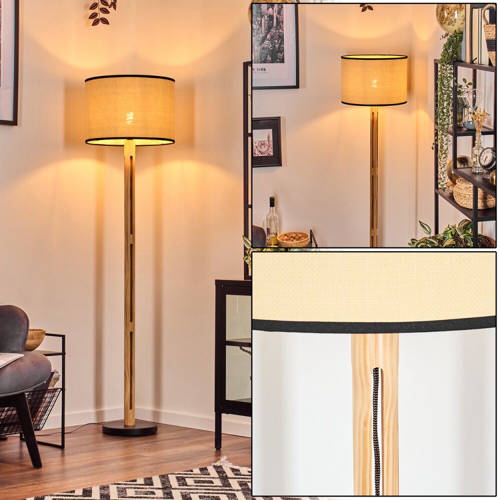 Chellas Lampada da terra Écru, Nero, 1-Luce main product photo