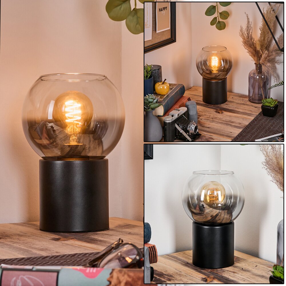Koyoto Lampada a sfera, Lampada da scrivania, Lampada da tavolo Chiaro, Grigio fumo, 1-Luce main product photo