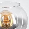 Koyoto Lampada a sfera, Lampada da scrivania, Lampada da tavolo Chiaro, Grigio fumo, 1-Luce