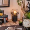 Koyoto Lampada a sfera, Lampada da scrivania, Lampada da tavolo Chiaro, Grigio fumo, 1-Luce