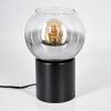 Koyoto Lampada a sfera, Lampada da scrivania, Lampada da tavolo Chiaro, Grigio fumo, 1-Luce