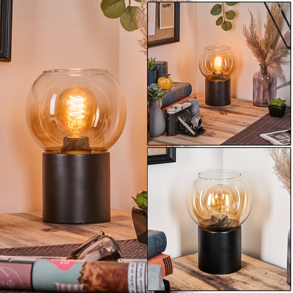 Koyoto Lampada a sfera, Lampada da scrivania, Lampada da tavolo Ambrato, Chiaro, 1-Luce main product photo