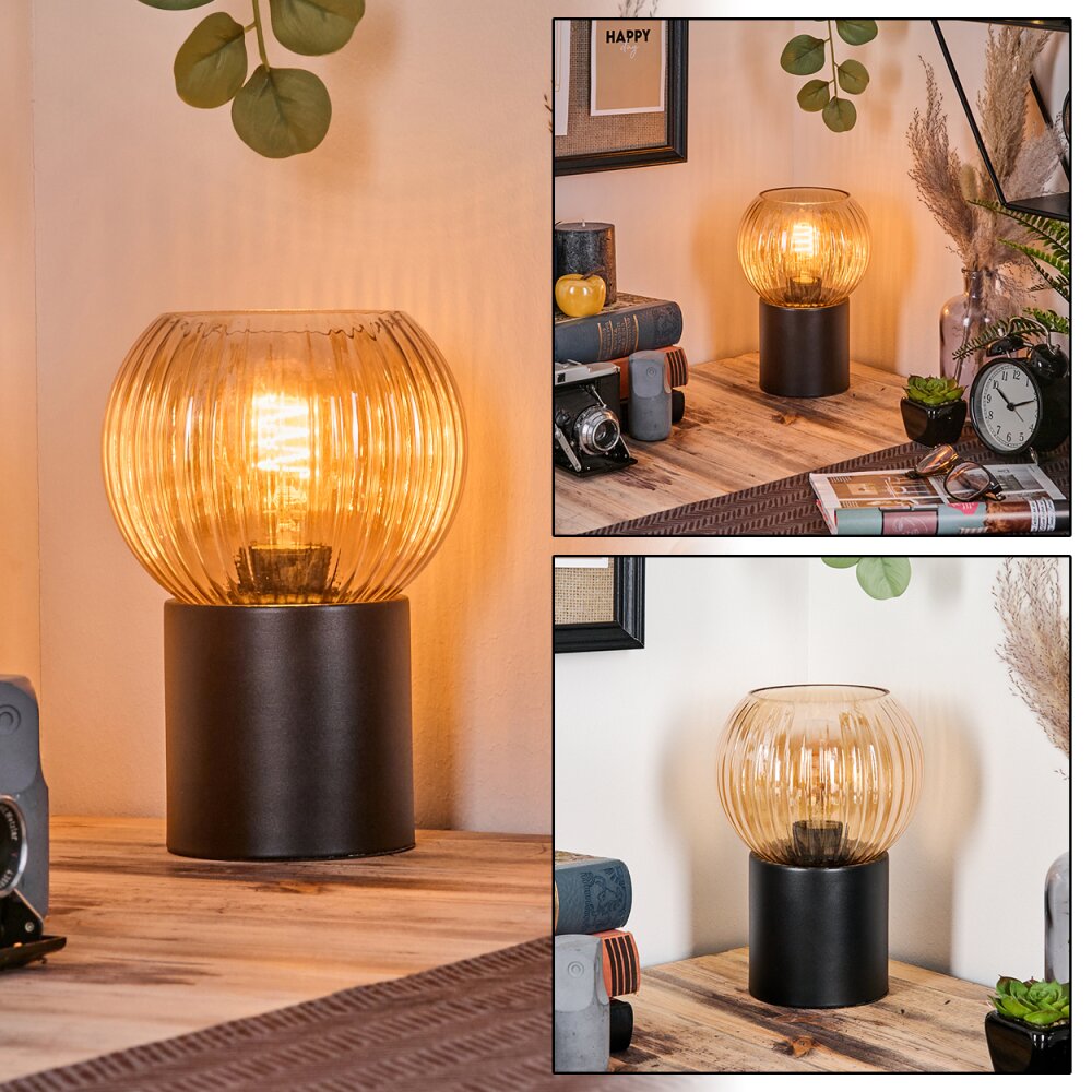 Koyoto Lampada a sfera, Lampada da scrivania, Lampada da tavolo Ambrato, 1-Luce main product photo