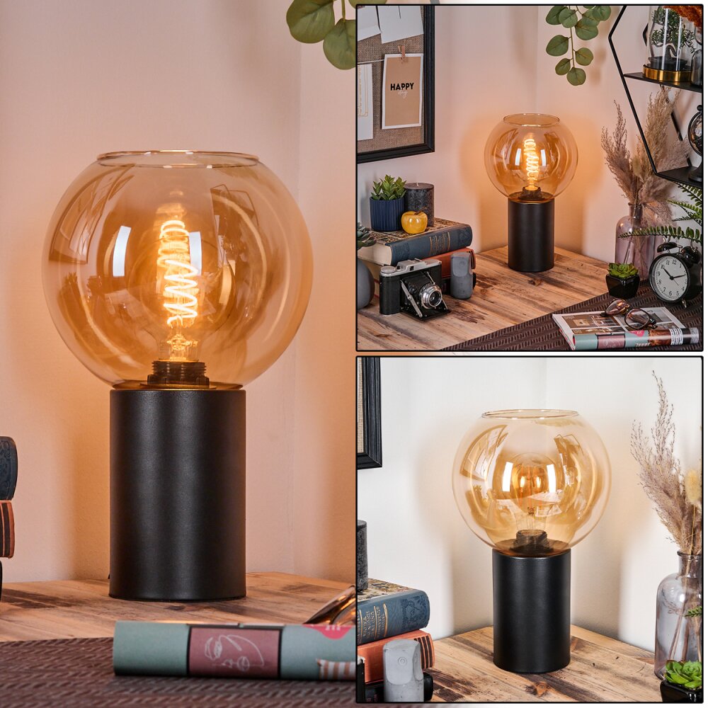 Koyoto Lampada a sfera, Lampada da scrivania, Lampada da tavolo Ambrato, 1-Luce main product photo