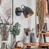Bjedstrup Faretto da soffitto, Applique, Faretto da parete Nero, 1-Luce