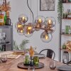 Gastor Lampadario a sospensione, Lampada a sfera, Lampada a sospensione Chiaro, Grigio fumo, 10-Luci