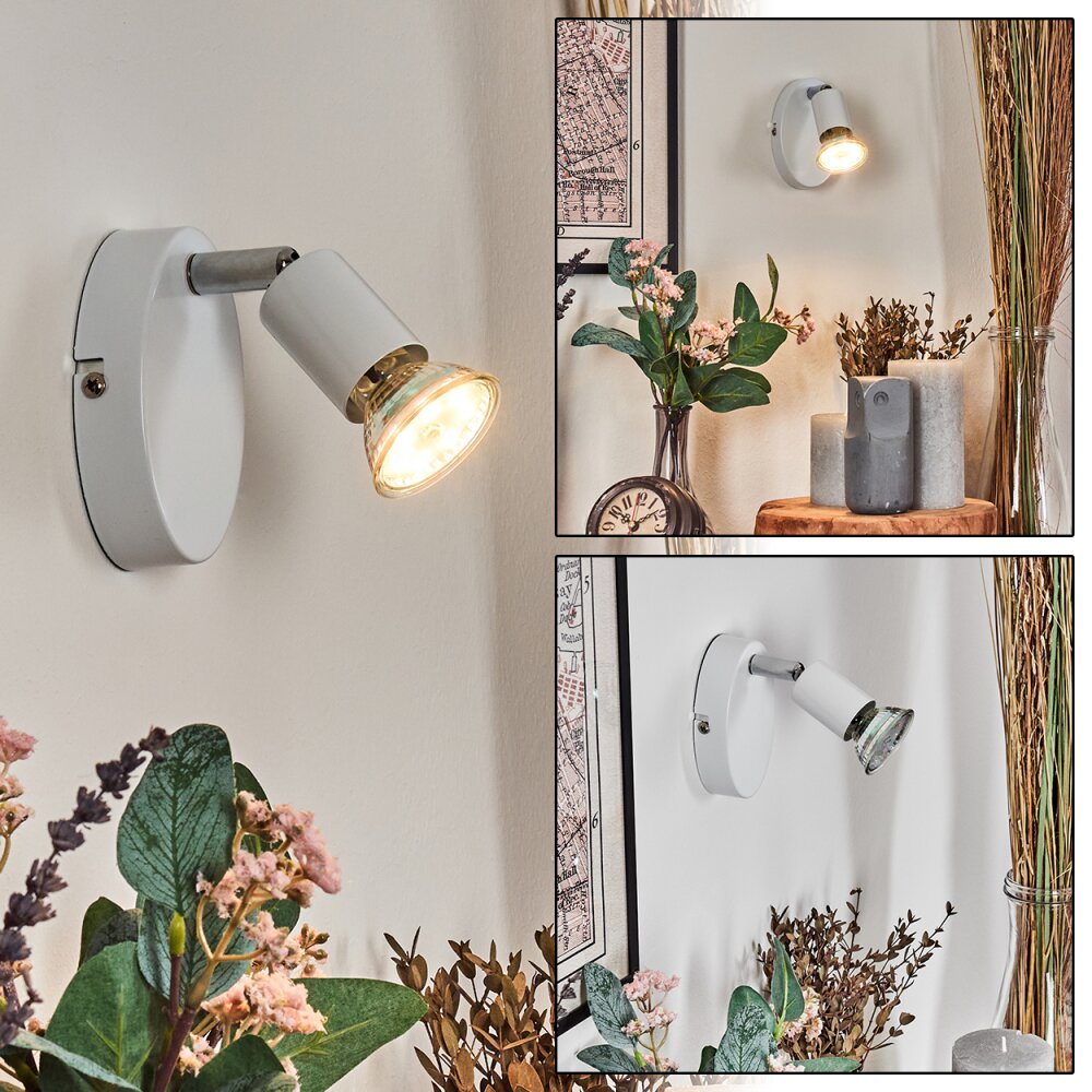 Gjedso Faretto da soffitto, Applique, Faretto da parete LED Cromo, Bianco, 1-Luce main product photo