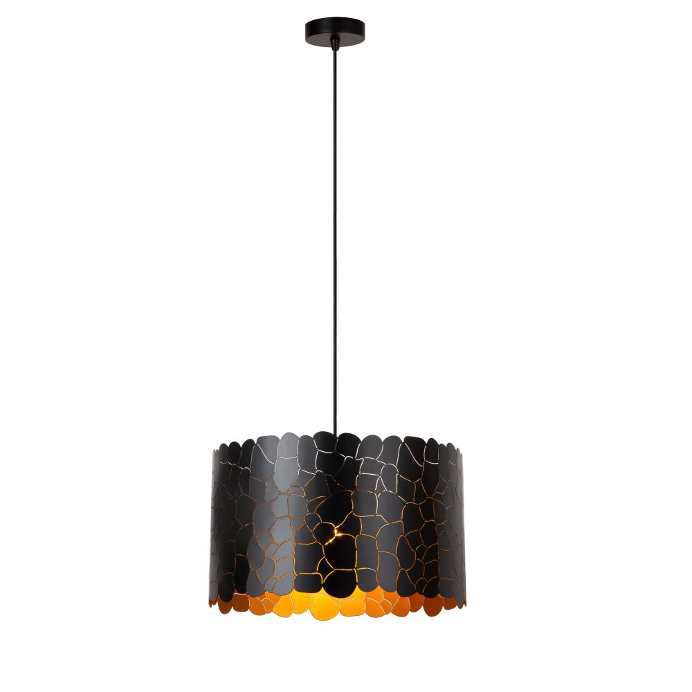 Illuminazione Lucide ALMELO Lampada a sospensione Nero, 1-Luce main product photo