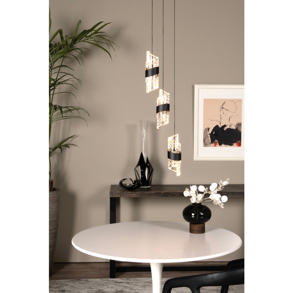 Illuminazione Lucide KLIGANDE Lampada a sospensione LED Nero, 3-Luci main product photo