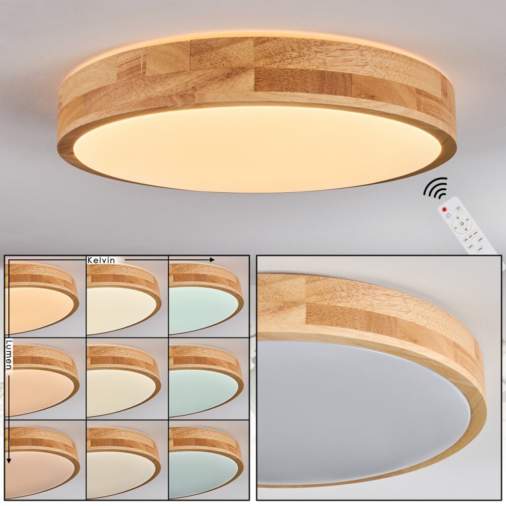 Sofo Plafoniera LED Bianco, 1-Luce, Telecomando main product photo