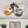 Gastor Plafoniera, Lampada a sfera Ambrato, Chiaro, Grigio fumo, 4-Luci