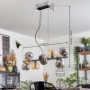 Gastor Lampadario a sospensione, Lampada a sfera, Lampada a sospensione Ambrato, Cromo, Grigio fumo, 10-Luci