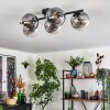 Gastor Plafoniera, Lampada a sfera Chiaro, Grigio fumo, 5-Luci