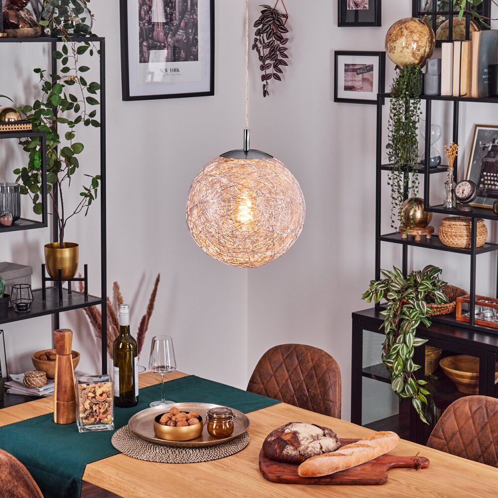 Brona Lampadario a sospensione, Lampada a sfera, Lampada a sospensione Argento, 1-Luce main product photo
