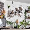 Gastor Lampadario a sospensione, Lampada a sfera, Lampada a sospensione Cromo, Chiaro, Grigio fumo, 10-Luci