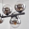 Gastor Lampadario a sospensione, Lampada a sfera, Lampada a sospensione Cromo, Chiaro, Grigio fumo, 10-Luci