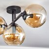 Koyoto Plafoniera, Lampada a sfera Ambrato, 3-Luci