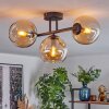 Koyoto Plafoniera, Lampada a sfera Ambrato, 3-Luci