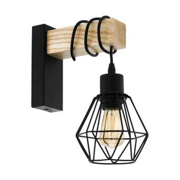 EGLO TOWNSHEND Applique Marrone, Nero, 1-Luce