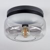 Boza Plafoniera, Lampada a sfera Chiaro, Grigio fumo, 1-Luce