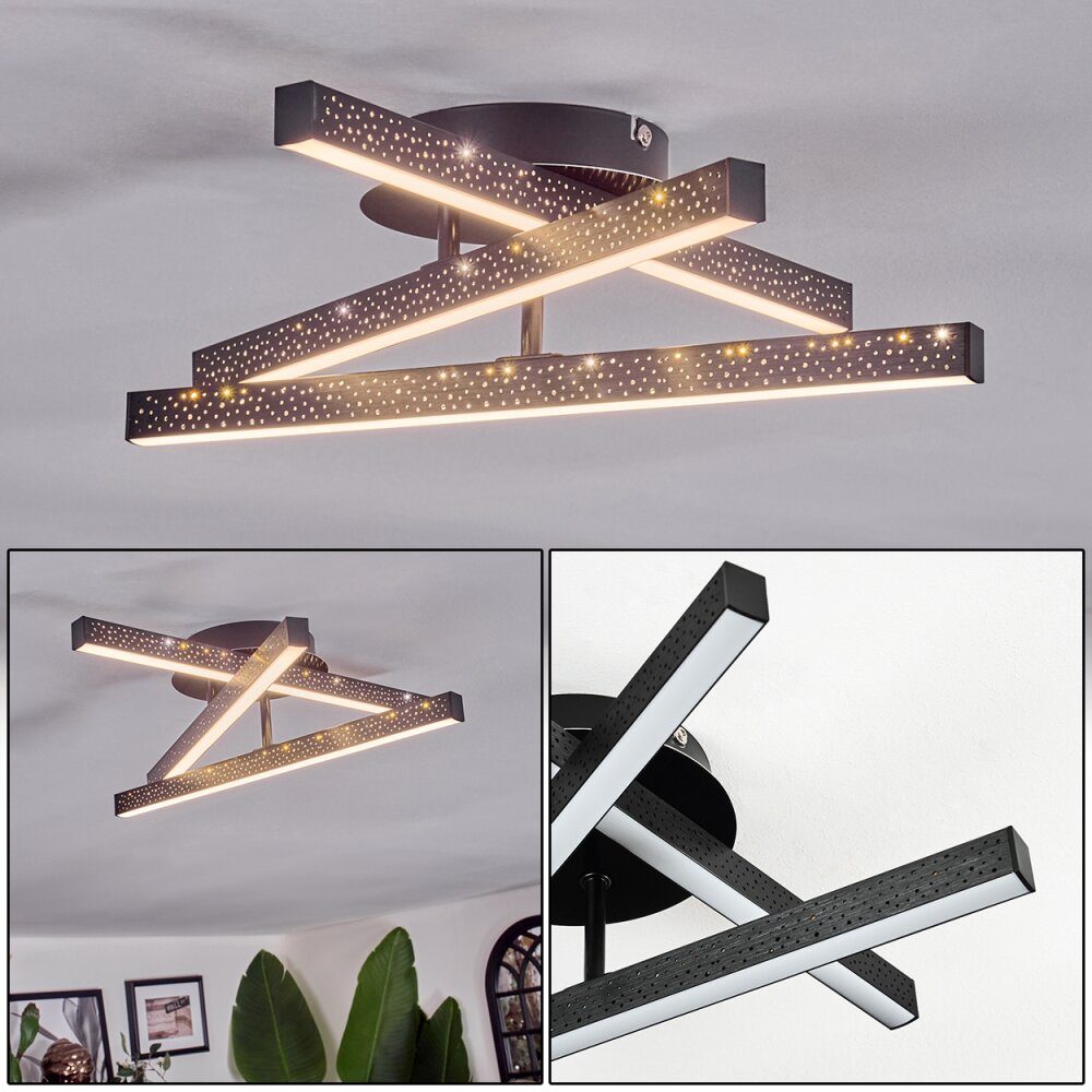 Arlan Plafoniera LED Nero, 1-Luce main product photo