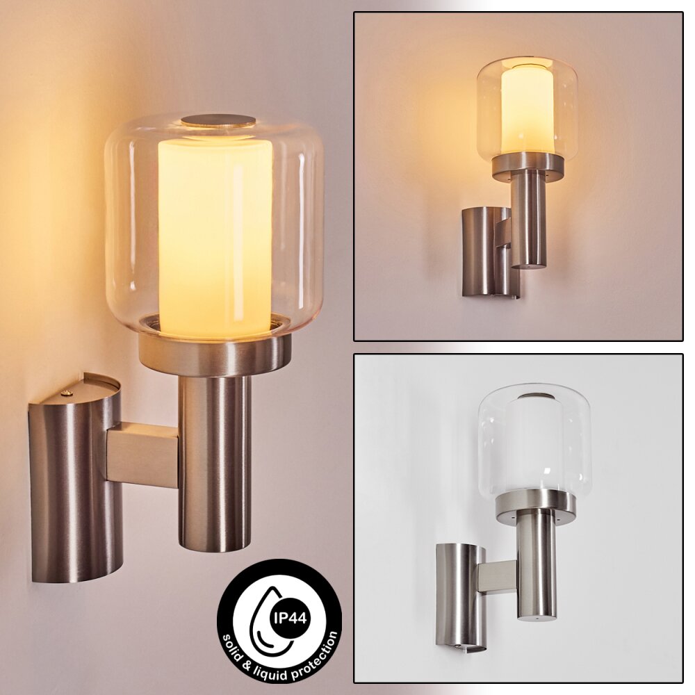 Beira Lampada da parete per esterno, Applique Nichel opaco, 1-Luce main product photo