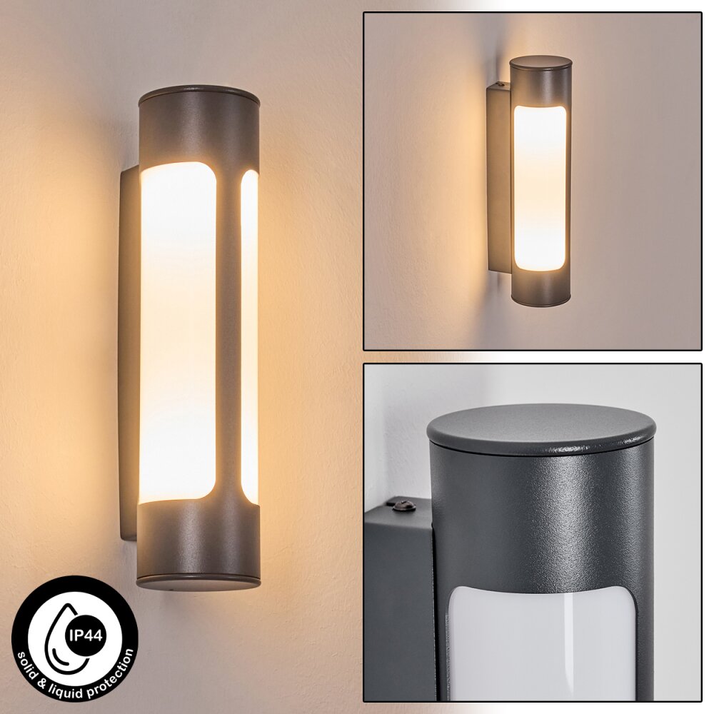Biran Lampada da parete per esterno, Applique LED Antracite, 1-Luce main product photo