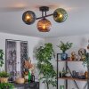 Koyoto Plafoniera, Lampada a sfera Blu, Verde, Ramato, 3-Luci